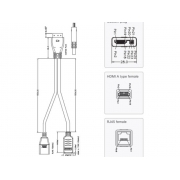 CAB-PHD4XS2-SPLIT Cisco кабель-сплитер HDMI+RJ-45 155мм для TelePresence System SX20