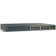 WS-C2960+24PC-S Cisco Catalyst PoE (370W) коммутатор 24 x FE RJ-45, 2 x GE RJ-45 combo SFP, LAN Lite